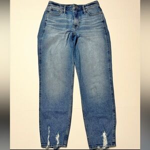 Hollister Women’s High Rise Mom Jean Vintage Stretch Blue Denim Casual Jeans 27